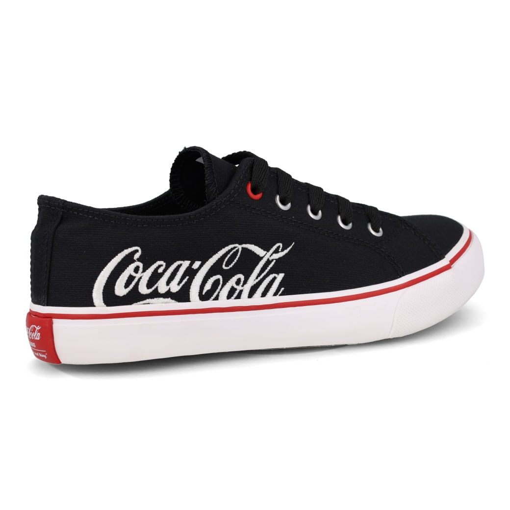Coca Cola Tenis WOOSTER CANVAS CC2452-PTO-BCO Preto-Branco Sint_6__